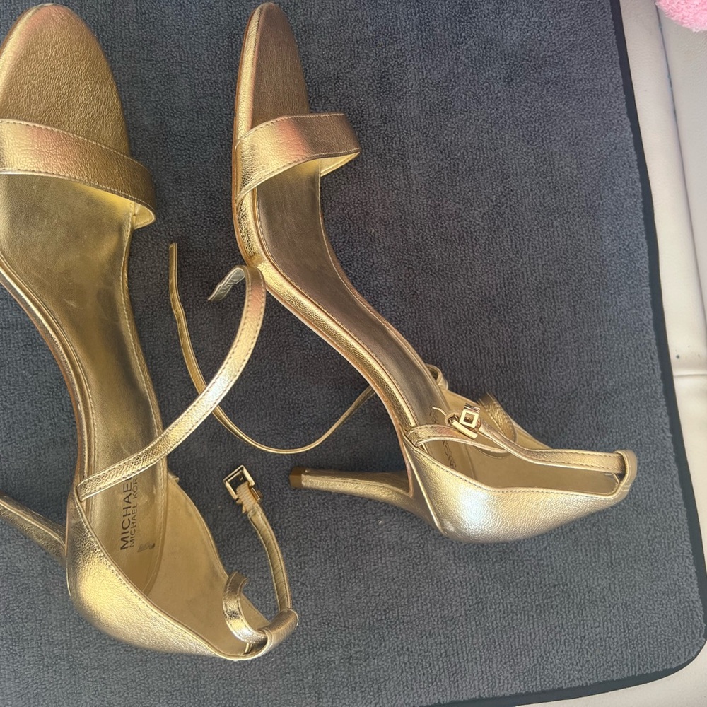 Michael Kors Metallic Gold Heels
